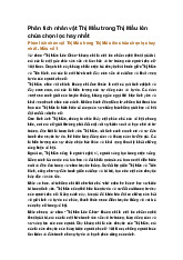 Phân tích nhân vật Thị Mầu trong Thị Mầu lên chùa chọn lọc hay nhất