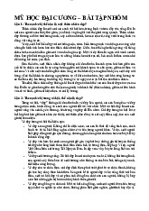 Bài tập nhóm về vẻ đẹp trong tự nhiên và xã hội | Môn Mỹ học đại cương - Đại học Cần Thơ
