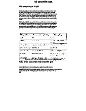 Hệ Chuyên Gia: Cấu Trúc, Chức Năng và Ứng Dụng Thực Tế