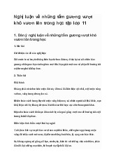 Nghị luận về những tấm gương vượt khó vươn lên trong học tập | Ngữ văn lớp 11