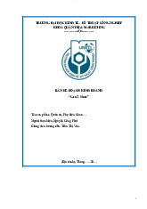 BẢN KẾ HOẠCH KINH DOANH “Gen Z Store” | Đại học Kinh tế Kỹ thuật Công nghiệp