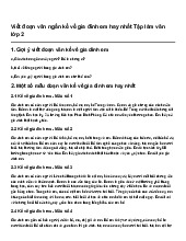 Viết đoạn văn ngắn kể về gia đình em hay nhất Tập làm văn lớp 2