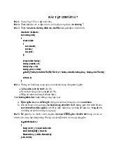 Bài tập chương 7 - Cấu trúc dữ liệu và giải thuật | Trường Đại học Bách khoa Hà Nội
