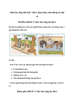Giải Giáo dục công dân 7 Bài 2: Quan tâm, cảm thông và chia sẻ | Chân trời sáng tạo