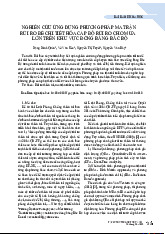 Nghiên Cứu Ứng Dụng Phương Pháp Ma Trận Rủi Ro Mưa Lớn | Trắc địa đại cương | Trường Đại học Khoa học Tự nhiên, Đại học Quốc gia Hà Nội