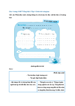 VBT Tiếng Việt 3 trang 9, 10, 11, 12, 13 Bài 3: Em vui đến trường | Chân trời sáng tạo