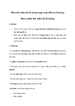 Phân tích nhân vật Xi-mông trong truyện Bố của Xi-mông - Chân trời sáng tạo