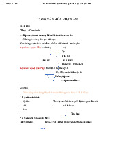 Lý thuyết môn cơ sở văn hóa| Trường Đại học Hà Nội