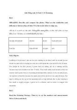 Giải Tiếng Anh 11 Unit 3: 3C Listening  | Friends Global