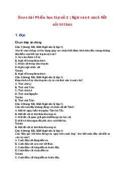 Soạn bài Phiếu học tập số 2 | Ngữ văn 8 sách Kết nối tri thức