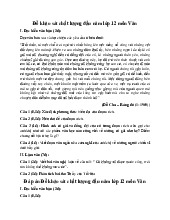 Đề khảo sát chất lượng đầu năm môn Văn lớp 12 năm 2025 (Đề 10)