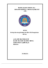 Đánh Giá Thị Trường Bảo Hiểm TCTT Tại VN 2021-2024 | Bài thảo luận tài chính tiền tệ