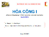 Ứng dụng của phương trình Bernoulli | Bài giảng môn quá trình thiết bị | Đại học Bách khoa hà nội