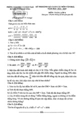 Đề đánh giá CLGD Toán 6 năm 2024 – 2025 phòng GD&ĐT Tương Dương – Nghệ An