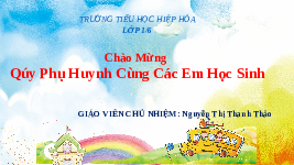 Giáo án điện tử Tiếng việt 1 bài 1 Chân trời sáng tạo: Học vần: A, a