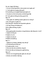 Trắc Nghiệm - Chương 2 Nghiên Cứu Marketing | Đại học Kinh tế kỹ thuật công nghiệp