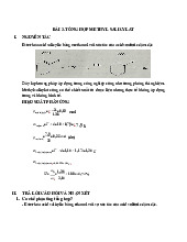 Bài 3: Tổng Hợp Methyl Salicylat - Nguyên Tắc và Hiệu Suất Phản Ứng