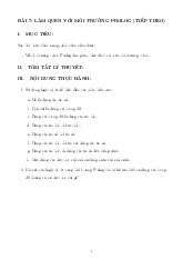 Lý thuyết và thực hành Bài 7: Làm quen với môi trường Prolog môn Nhập môn Trí tuệ nhân tạo | Học viện Công Nghệ Bưu Chính Viễn Thông