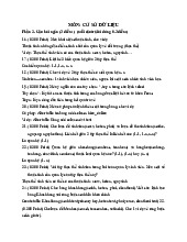 Ôn Tập Môn Cơ sở dữ liệu | Đại học Kinh tế và Quản trị kinh doanh, Đại học Thái Nguyên
