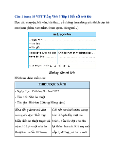Giải VBT Tiếng Việt 3 trang 10, 11 Bài 4: Lần đầu ra biển | Kết nối tri thức