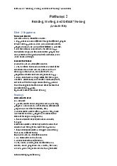 Pathways 2 - Reading, Writing, and Critical Thinking - Unit 1 Answer Key