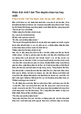 Phân tích khổ 1 bài Thơ duyên chọn lọc hay nhất