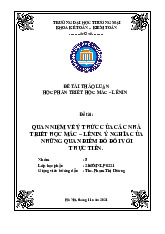 Quan niệm về ý thức của các nhà triết học Mác – Lênin | Bài thảo luận triết học Mác Lênin