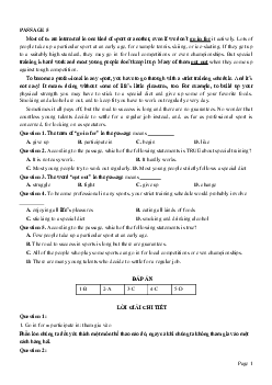 PASSAGE 5_Theme 4. Sport (Thể thao)
