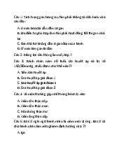 Đề ôn tập thi kết thúc học phần sinh lý bệnh miễn dịch | Đại học Y Dược Thành phố Hồ Chí Minh