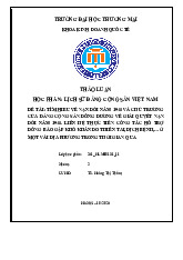 Nạn Đói 1945 và Chính Sách Cứu Đói của Đảng Cộng Sản | Bài thảo luận Lịch Sử Đảng