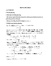 ĐỘNG-HOÁ-HỌC - Lý Thuyết và Bài Tập Động Học Chất 2023