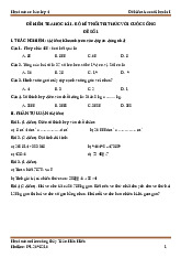 MATHX_LỚP 4_KNTT_ĐỀ THI HỌC KÌ I_ĐỀ BÀI