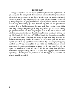 Tiểu luận Triết học đề tài: Nội dung cặp phạm trù bản chất - hiện tượng và liên hệ ý nghĩa phương pháp luận