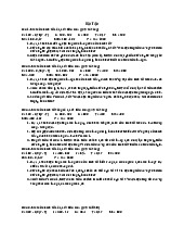 Bài tập - Môn Kinh tế vĩ mô - Đại Học Kinh Tế - Đại học Đà Nẵng