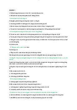 Trắc nghiệm Kinh tế vĩ mô Chương 2,3,5 | Trường Đại học Kinh tế và Quản trị Kinh doanh, Đại học Thái Nguyên