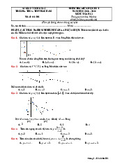 Đề giữa kỳ 1 Toán 12 năm 2025 – 2026 trường THCS-THPT Bàu Hàm – Đồng Nai