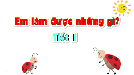 Giáo án điện tử Toán 4 Cánh diều: Em làm được những gì?