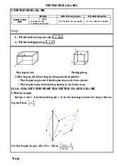 Chương 1: Thể Tích Khối Lăng Trụ - Công Thức và Ứng Dụng