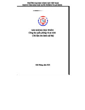 GIÁO TRÌNH HỌC PHẦN II: QUỐC PHÒNG - AN NINH HÀNG HẢI VIỆT NAM
