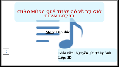 Giáo án điện tử Đạo đức 3 Bài 8 Kết nối tri thức: Xử lí bất hòa với bạn bè
