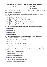 Đề thi thử tốt nghiệp THPT 2025 môn Lịch sử bám sát đề minh họa - Đề 28