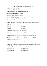 Đề thi giữa học kỳ 1 môn Toán lớp 3 năm học 2024 - 2025 - Đề số 3 | Bộ sách Chân trời sáng tạo