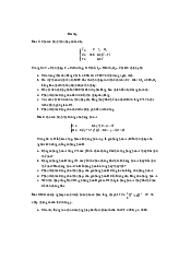Bài tập thêm môn toán Kinh tế 1 | Học viện Ngân hàng