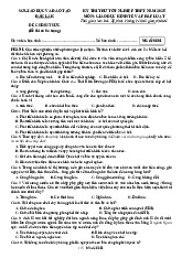 Đề thi thử tốt nghiệp THPT 2025 môn Giáo dục Kinh tế và Pháp luật Sở GD&ĐT Đắk Lắk