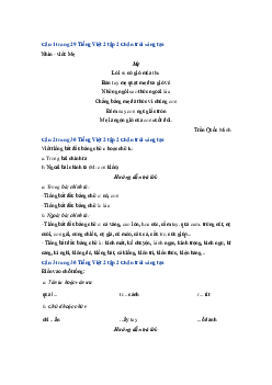Giải VBT môn Tiếng việt 2 - Bài 4: Con lợn đất | Chân trời sáng tạo