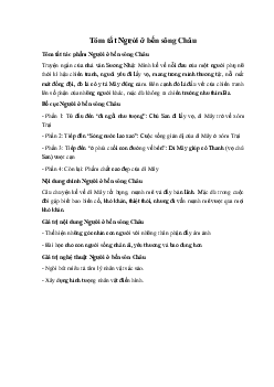 Tóm tắt Người ở bến sông Châu Ngữ Văn 10 Cánh Diều