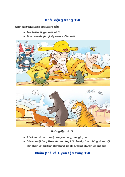 Giải Bài 5: Cóc kiện Trời trang 120 Tiếng Việt lớp 3 Tập 2 Chân trời sáng tạo