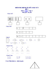 TOP 65 đề thi giữa kỳ học kỳ 1 môn Toán lớp 1 năm học 2024 - 2025