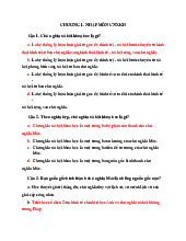 Chương 1 - Nhập Môn Chủ Nghĩa Xã Hội Khoa Học | Trắc nghiệm chủ nghĩa xã hội khoa học