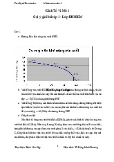 Gợi ý giải bài tập 1 môn Kinh tế vi mô | Trường Đại học Kinh Tế Quốc Dân